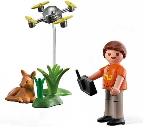 PLAYMOBIL, 71880, Rehkitz-Rettung, mit, Drohne, Tierliebe, trifft, Hightech