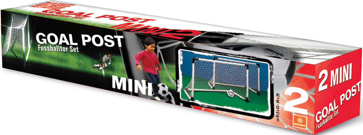 Goal, Set, 2, Mini-Tore, mit, Ball, Person