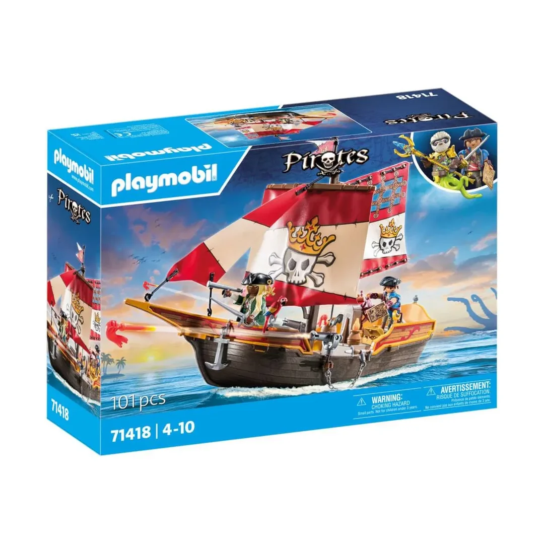 PLAYMOBIL, 71418, Piratenschiff