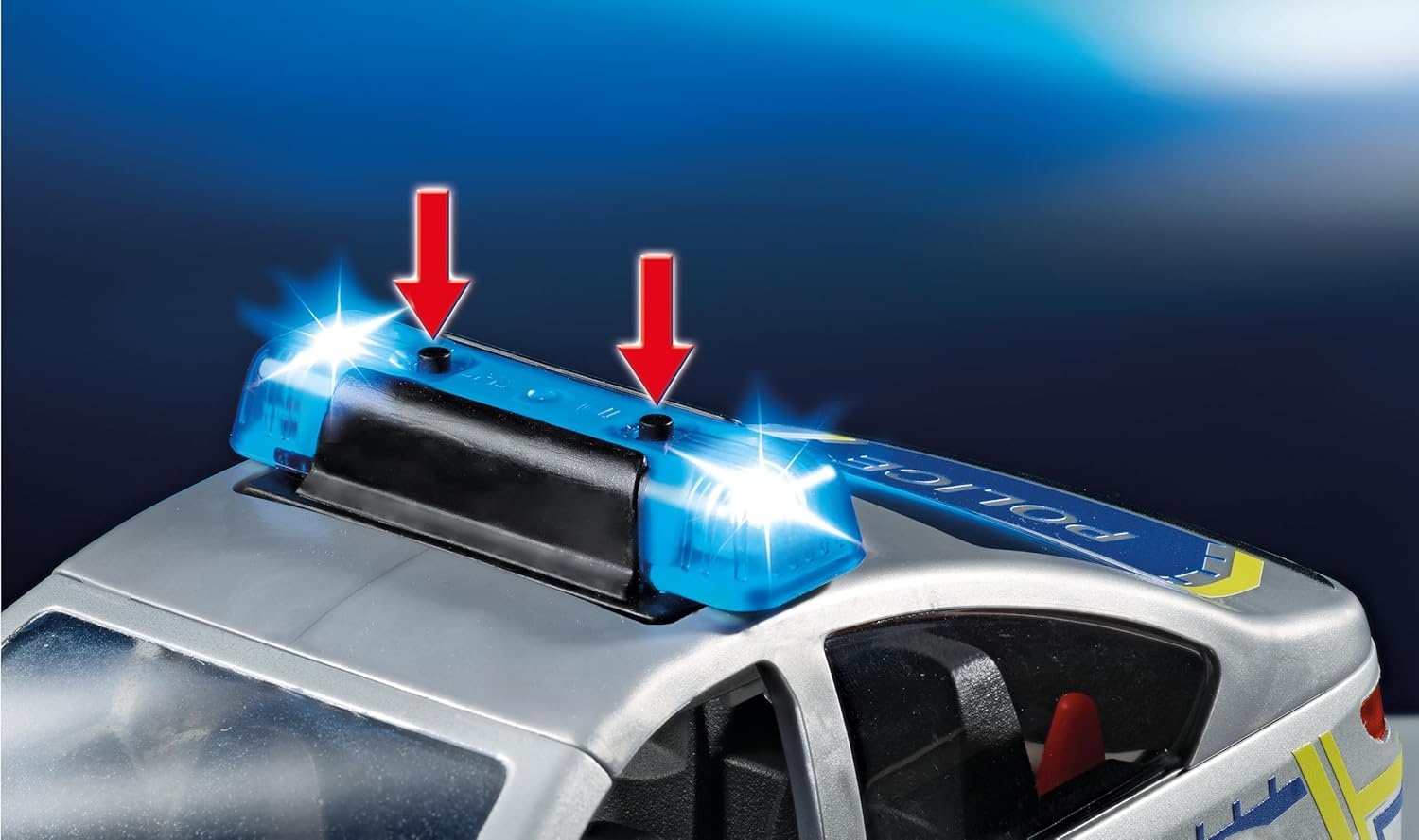 PLAYMOBIL 71729 - Action Heroes: Polizei Streifenwagen mit Licht & Sound