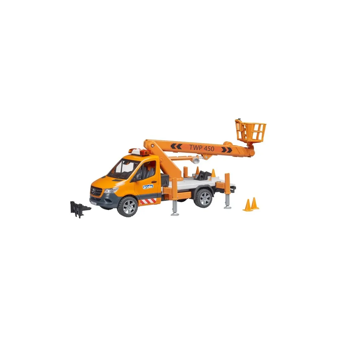 Bruder, 02679, Mb, Sprinter, Arbeitsbühne, Mit, Licht+Sound