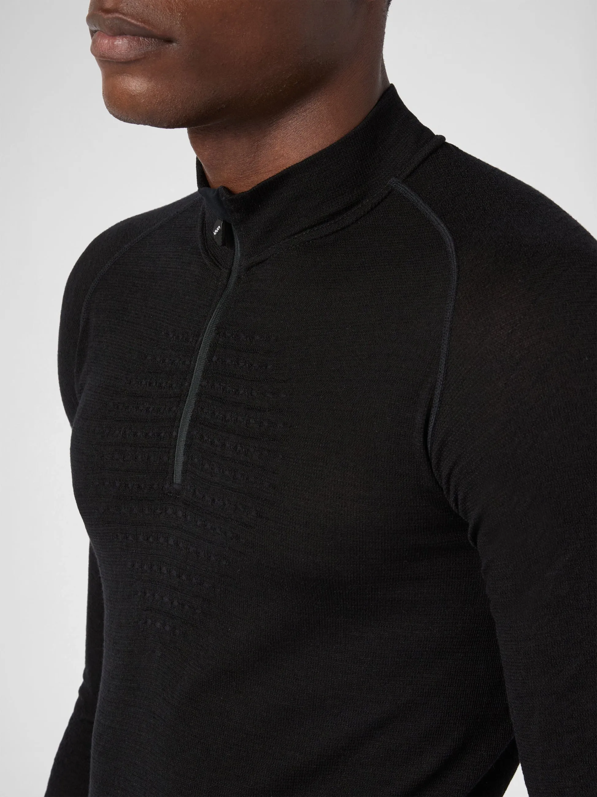 UYN Herren Evolutyon Biotech UW Shirt LG_SL Zip Up U100500B000 - Schwarz GR. L/XL