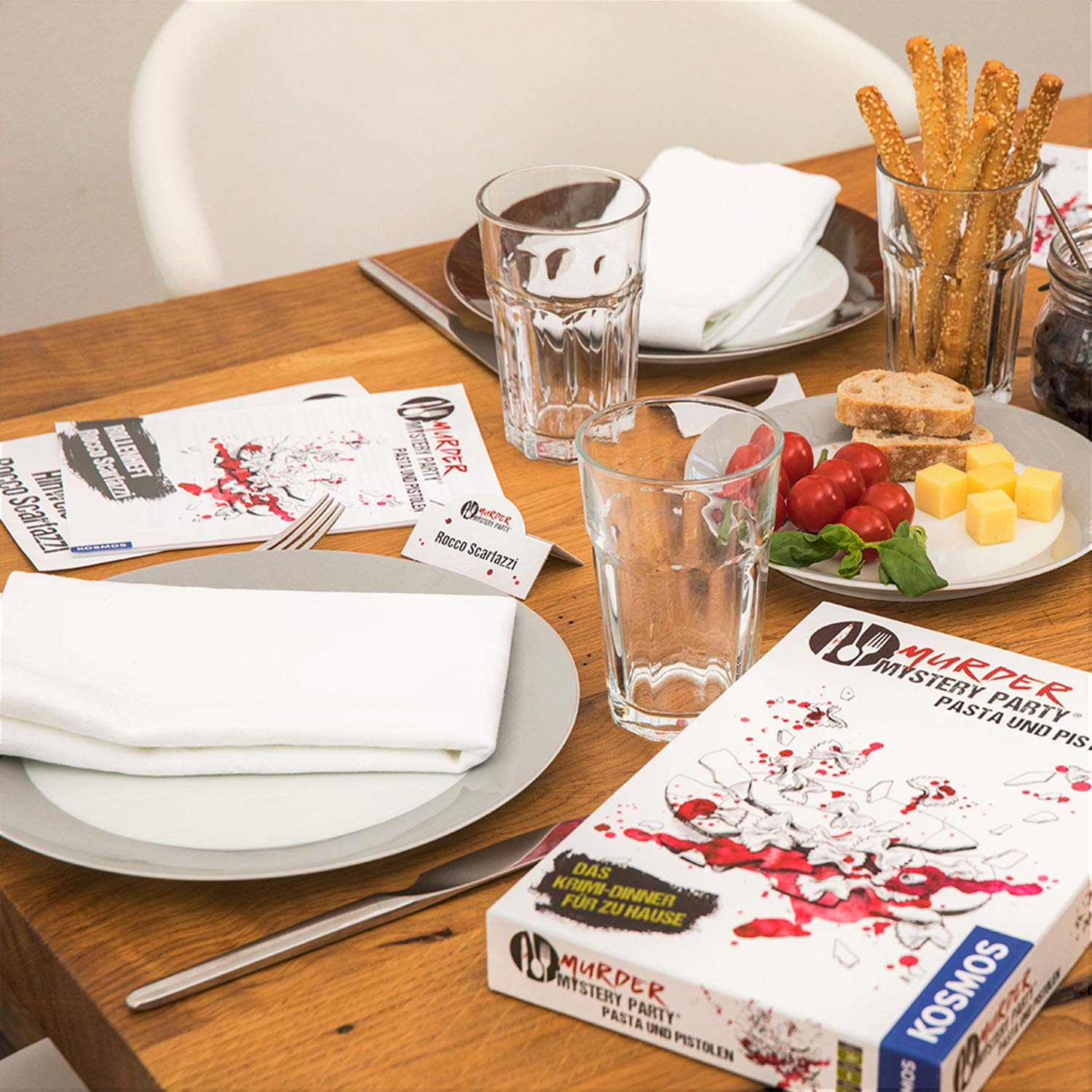 Kosmos Das Krimi Dinner Pasta Und Pistolen - Mordfall Zum Mitspielen Für 8 Personen 695095