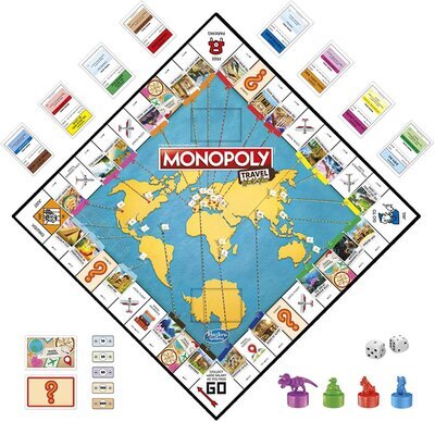 Monopoly, Reise, Um, Die, Welt, F4007100