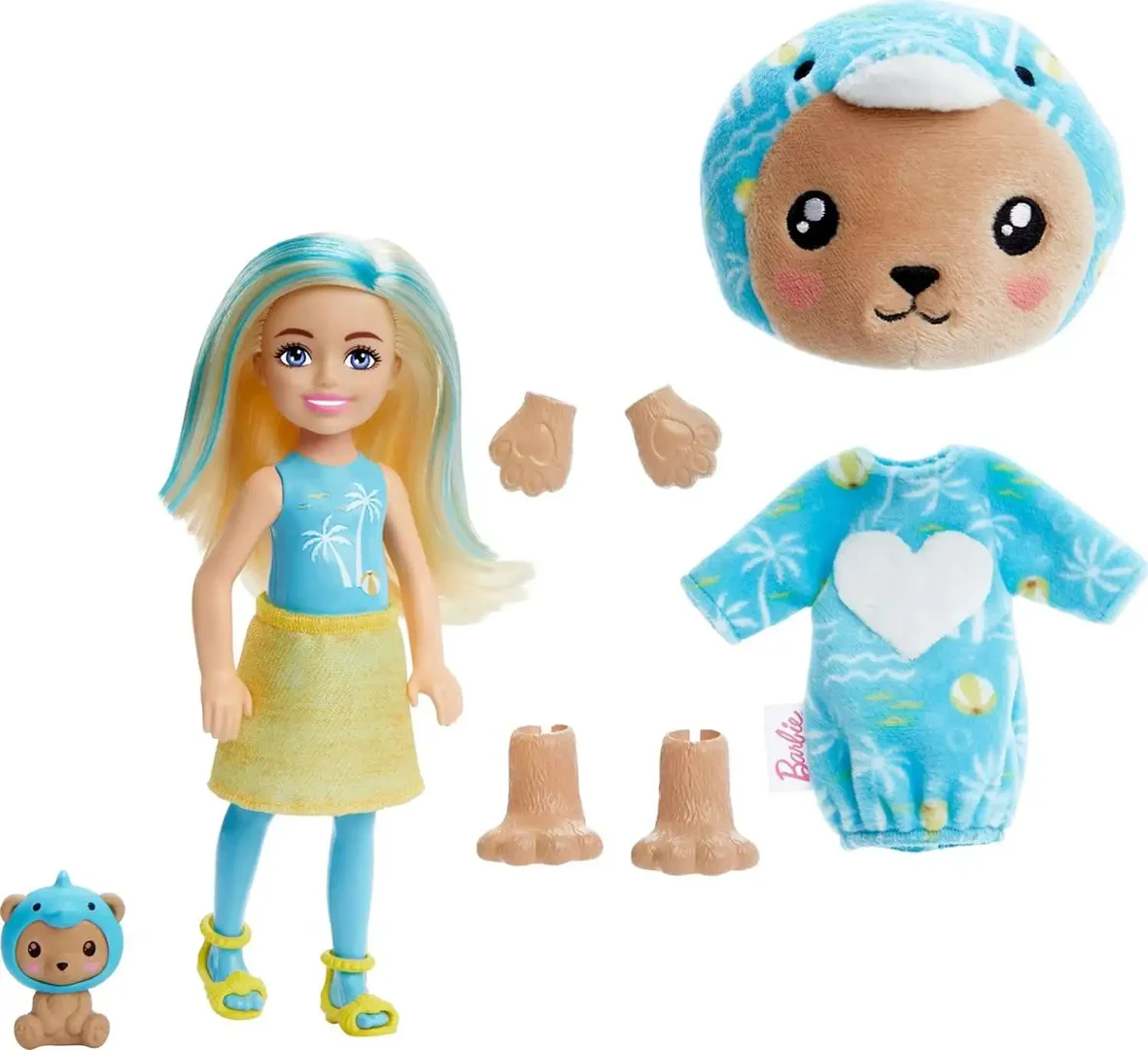 Barbie, Color, Reveal, Chelsea, Costume, Cuties, Series, Teddy, Dolphin, HRK30