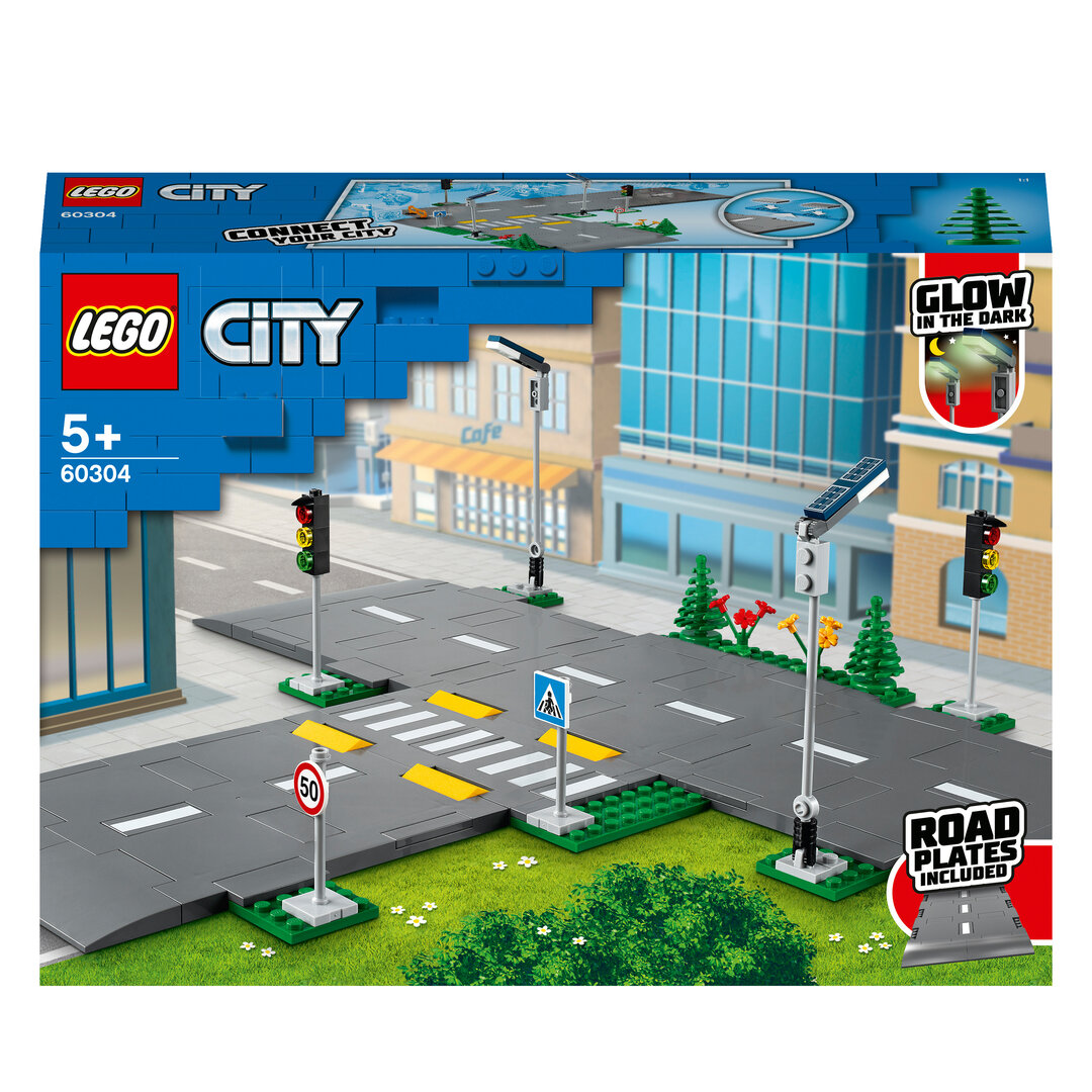 LEGO® City Straßenkreuzung mit Ampeln 60304 Stadt, Nachbarschaft, Straße, Kreuzung, Städtisch
