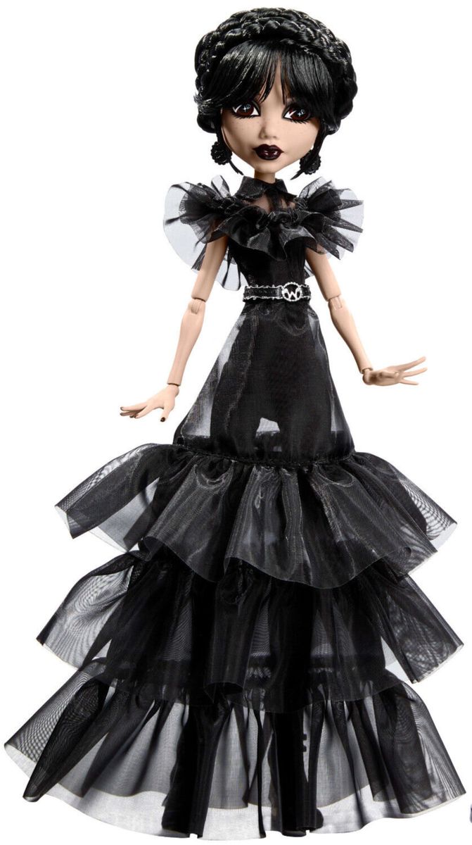 Monster, High, x, Wednesday, Raven, Dress, Doll