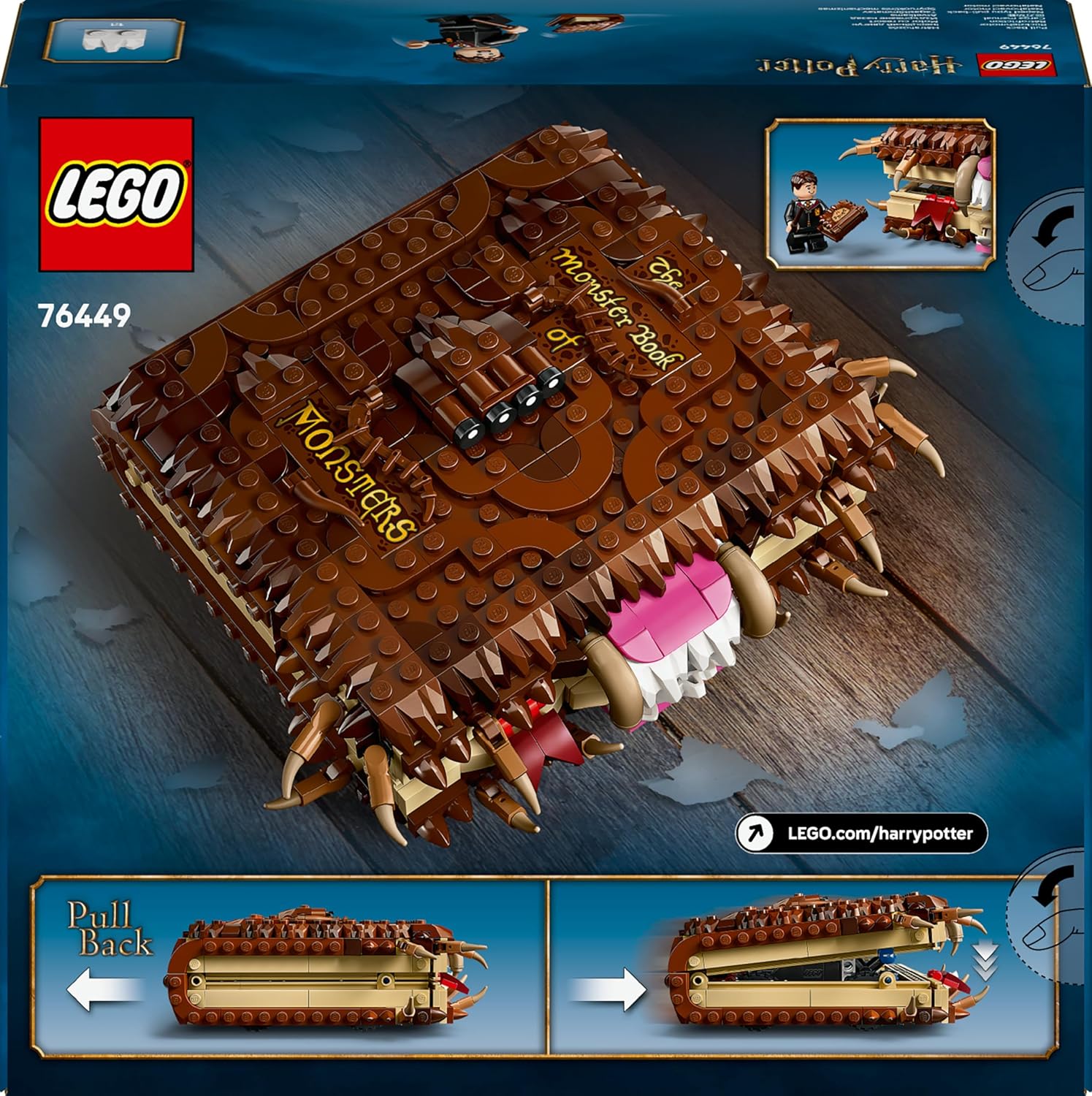 LEGO® Harry Potter™ 76449 Beißendes Monsterbuch der Monster LEGO® Harry Potter™ 76449 Beißendes Monsterbuch der Monster