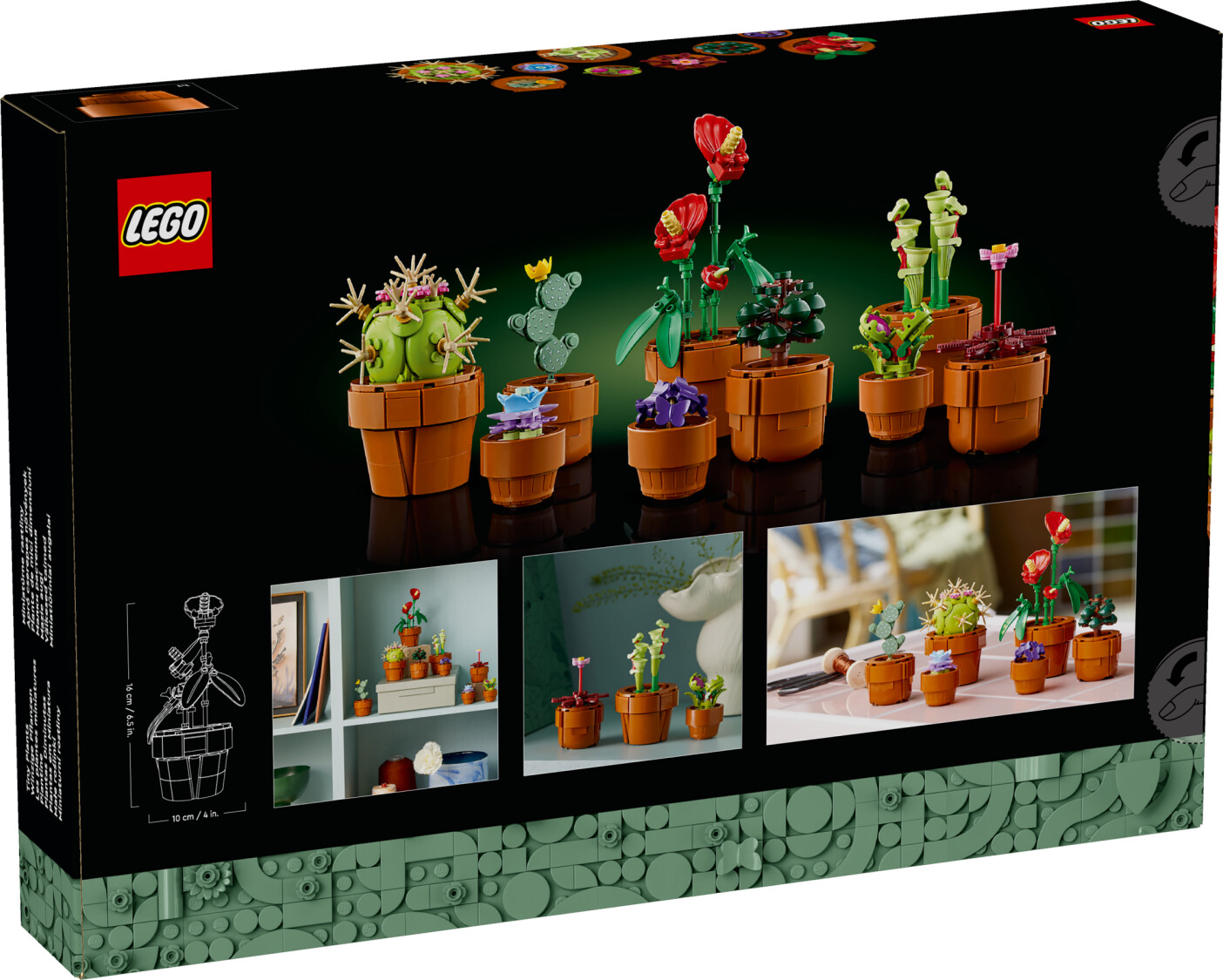 LEGO® icons Botanical Collection Mini Pflanzen V29 10329 Pflanze, Pflanze im Topf, Blume, Blumen-Arrangement, Pflanzgefäß