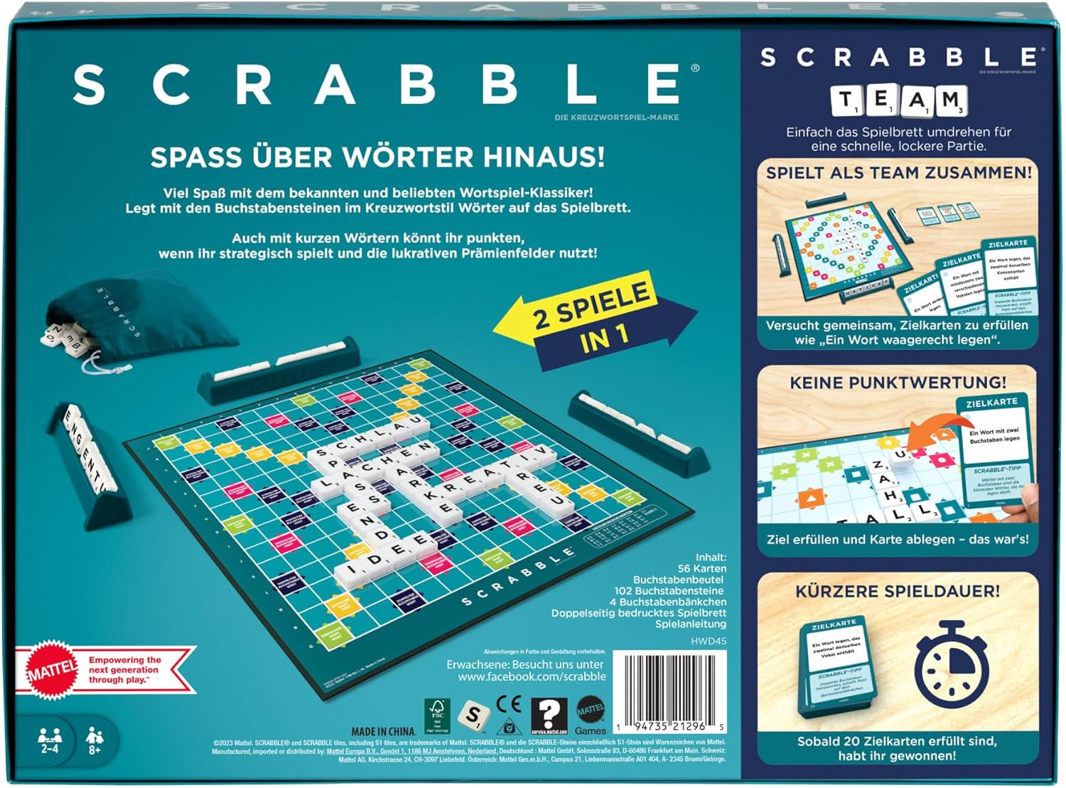 Scrabble, Core, Refresh, Klassisches, Wortspiel, mit, neuem, Design, HWD45