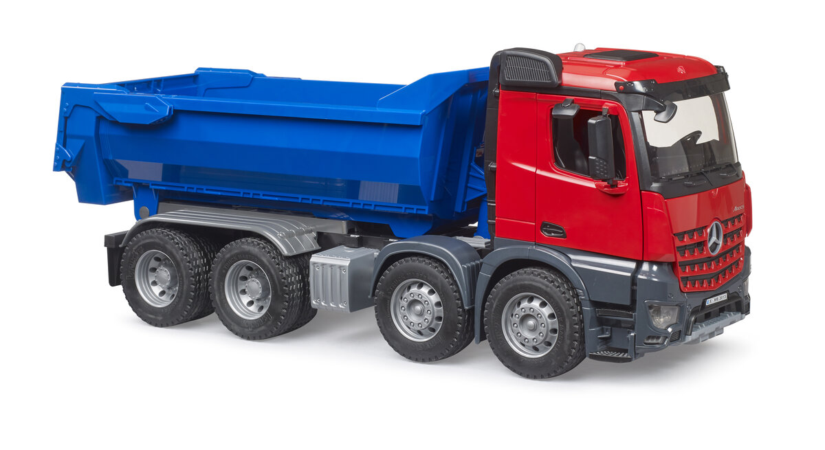 Bruder 03621 MB Arocs Halfpipe Kipp-LKW lkw, Fahrzeug, Anhänger-LKW, Maschine, Rad