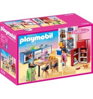 PLAYMOBIL, 70206, Famielienküche, Kind, Weiblich, Mädchen, Person, Schreibtisch