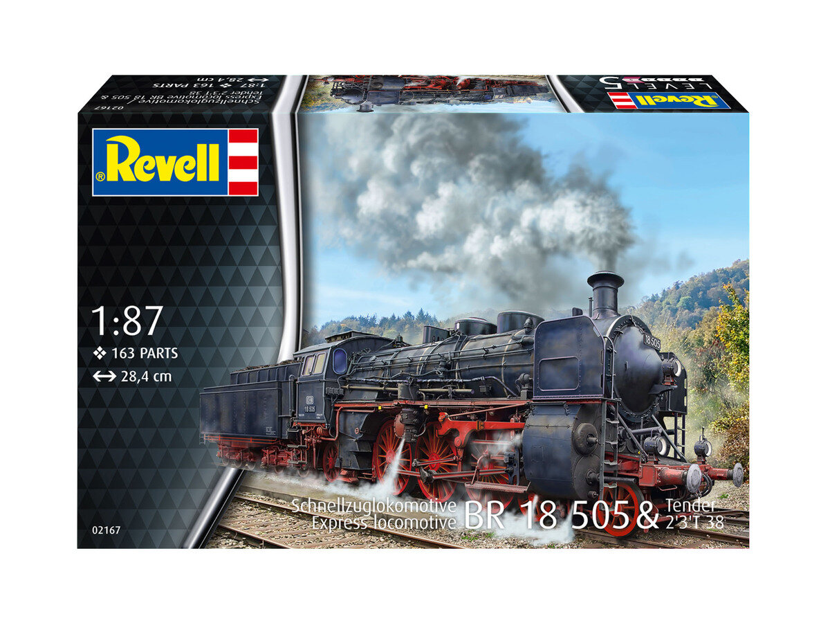 Revell 02167 Schnellzuglokomotive BR 18 505 Modellbausatz Lokomotive, Zug, Motor, Dampfmaschine