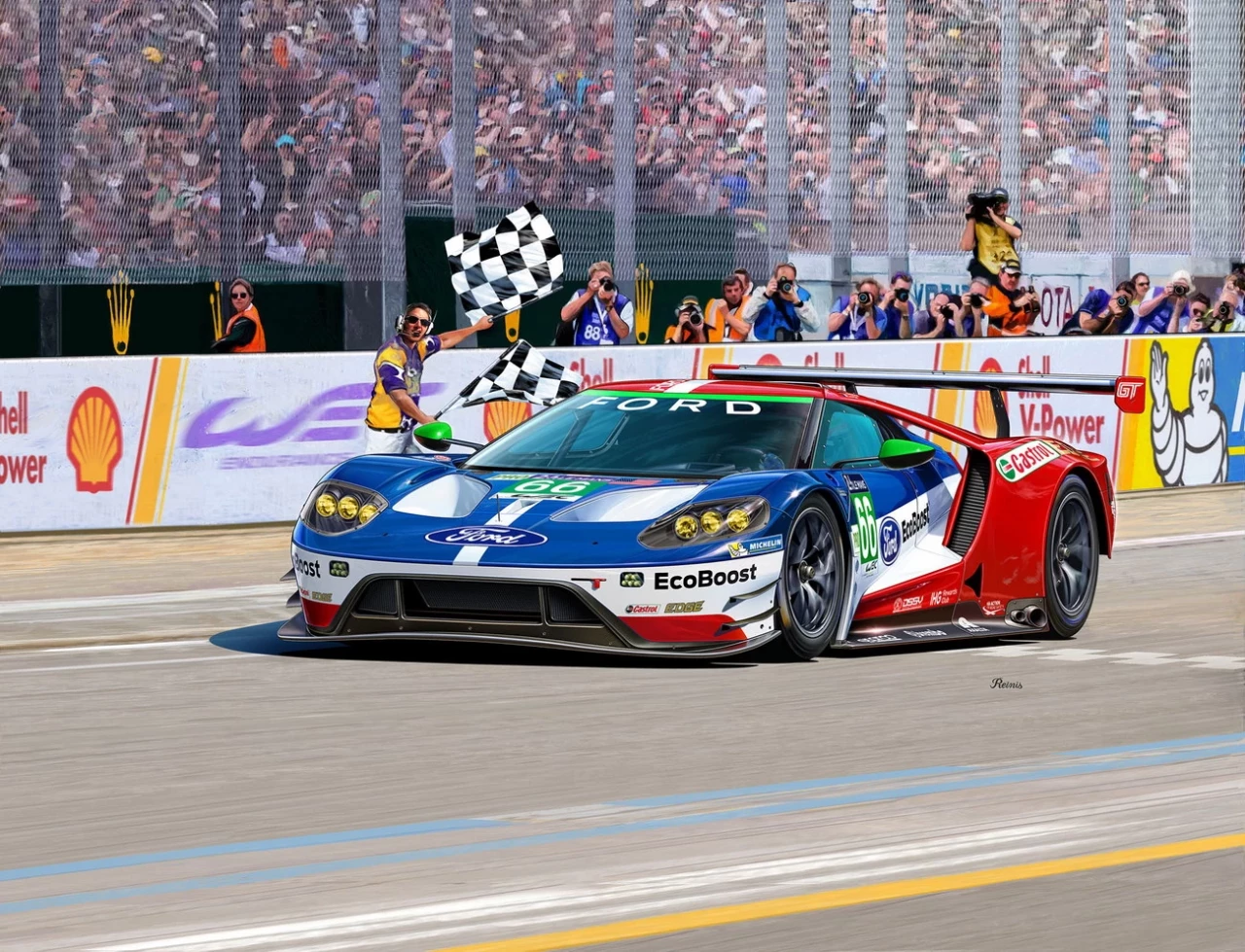 Revell 07041 Ford GT Le Mans 2017 - Rennsportmodell 1:24