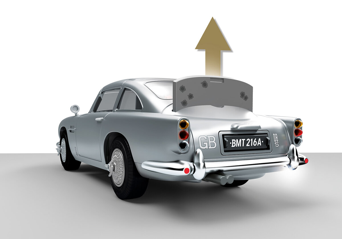 PLAYMOBIL 70578 James Bond Aston Martin DB5 - Goldfinger Edition Auto, Coupé, Fahrzeug, Limousine, Nummernschild