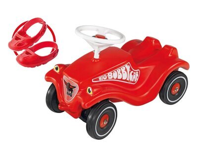 BIG 800056106 Big-Bobby-Car + Whisp-Wheels + Shoe-Care BIG, 800056106, Big-Bobby-Car, +, Whisp-Wheels, +, Shoe-Care, Pedal, Rasenmäher, Pflanze, Werkzeug, Spielzeug