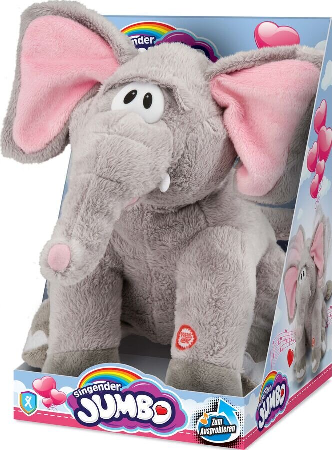 XTREM, Singender, Elefant, Sugar, Pie, Honey, Bunch, Höhe, 27cm, Plüsch, Spielzeug