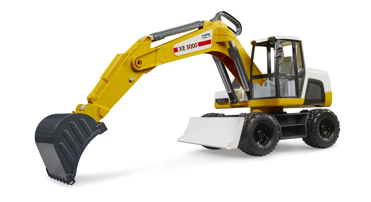 Bruder 03413 Bruder Mobilbagger Maschine, Bulldozer, Rad