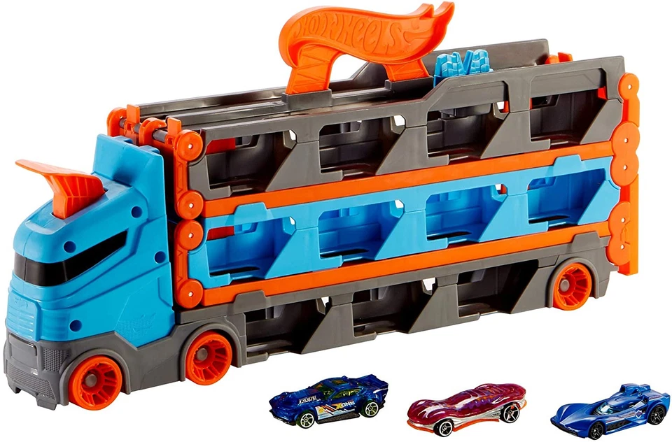 Hot Wheels 2-in-1 Rennbahn Transporter GVG37