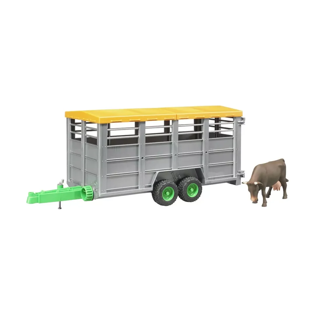 Bruder, 02227, Viehtransportanhänger, Mit, 1, Rind