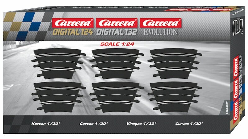 Carrera, Kurven, 1/30°, 6, 20020577, Maschine, Rad, Leichtmetallrad, Speiche, Rotor