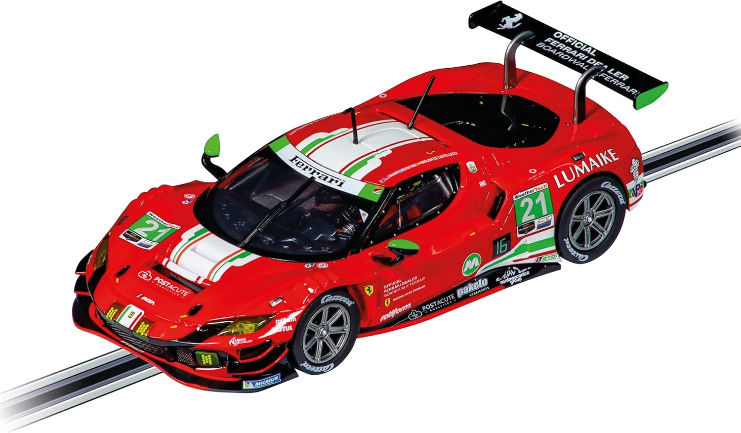 Carrera Evolution Ferrari 296 GT3 "AF Corse. No.21" - Slotcar im Maßstab 1:32 20027762 Sportwagen, Fahrzeug, Maschine, Rad, Rasenmäher