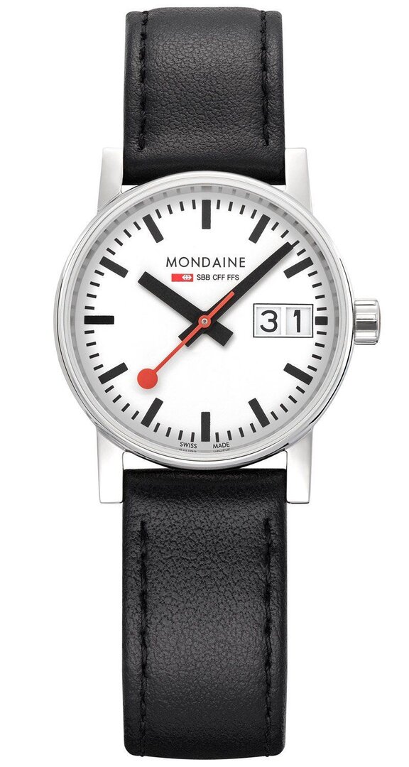 Mondaine, evo2, 316L, Stainless, steel, Wiße, MSE.30210.LBV, Armbanduhr, Arm, Körperteil, Person
