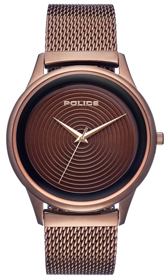 POLICE, PL15524JSBN.12MM, Uhr, Salerno, Braun, Armbanduhr, Arm, Körperteil, Person