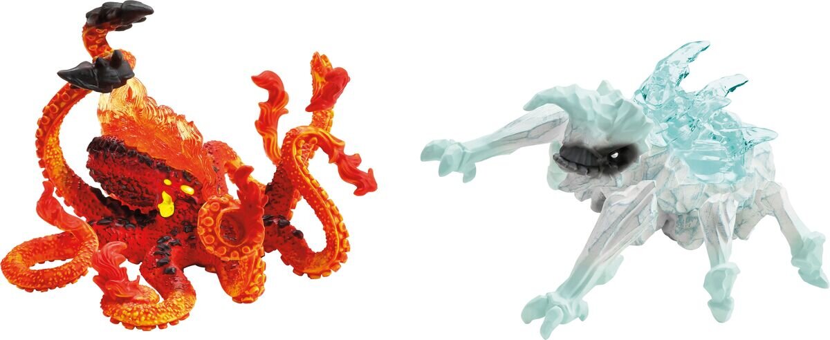 schleich, ELDRADOR, CREATURES, 70826, Eiskäfer, vs., Feuerkrake