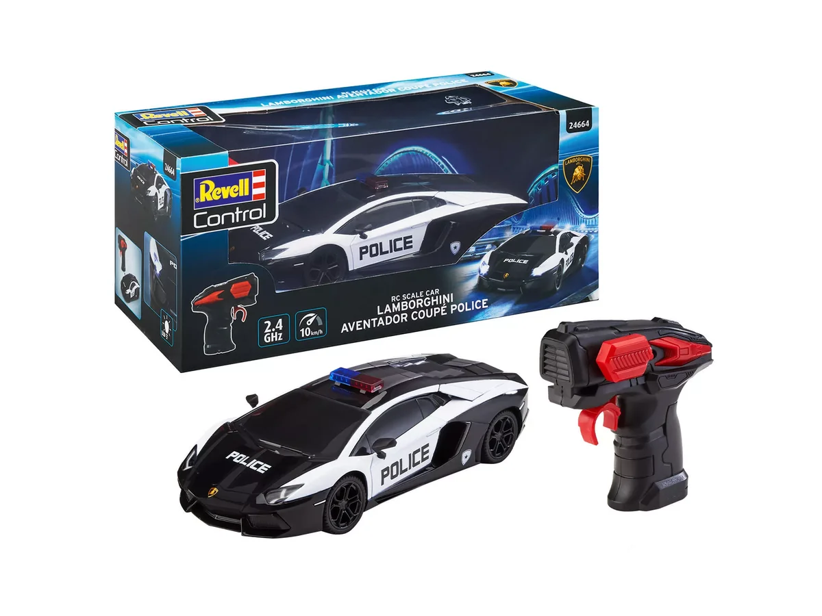 Revell, 24664, RC, Scale, Car, Lamborghini, Aventador, Coupe, Police, Revell, Control, Ferngesteuertes, Polizeiauto