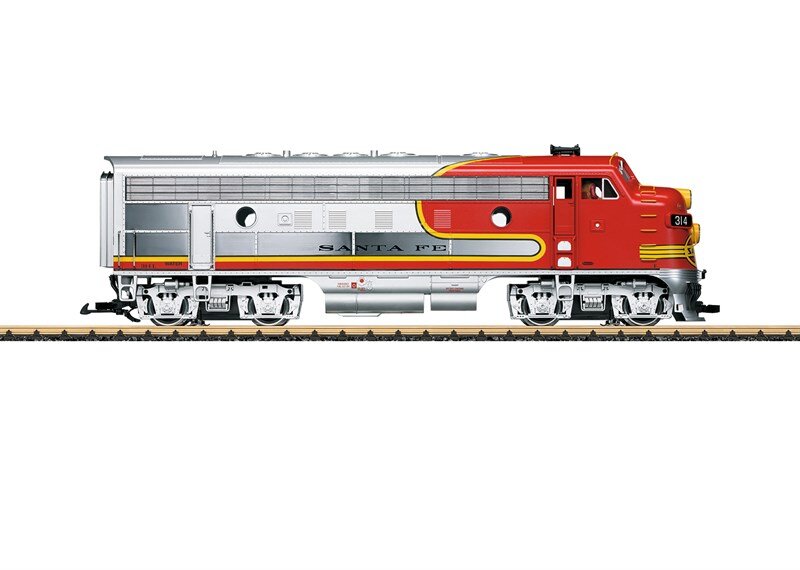 LGB, L20583, Diesellokomotive, F7, A-Unit, von, EMD, der, SF, Lokomotive, Eisenbahn, Zug, Transport, Fahrzeug