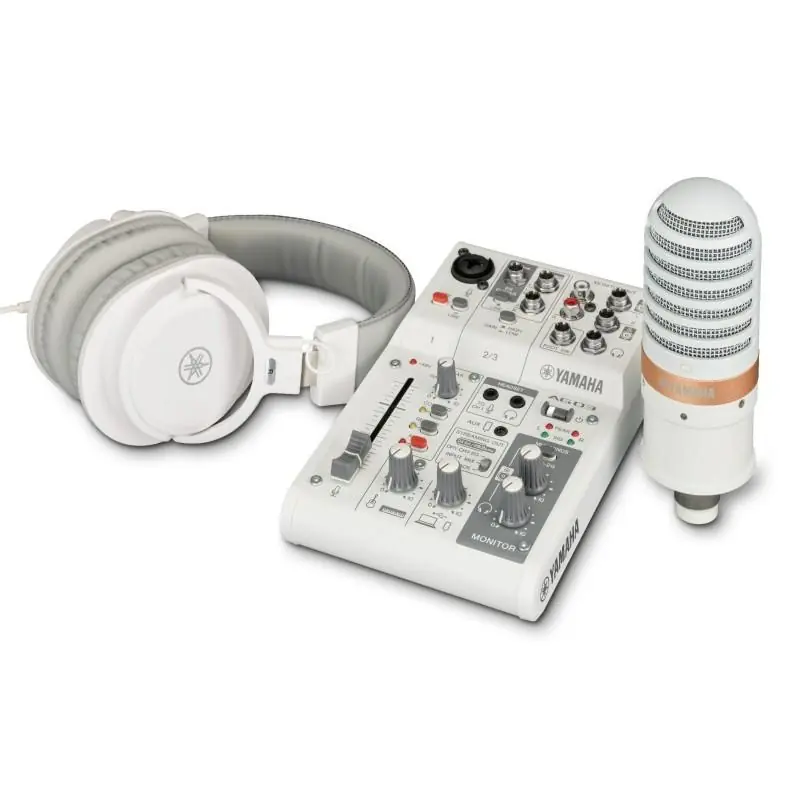 Yamaha, AG03MKII, Live, Streaming, Pack, weiß
