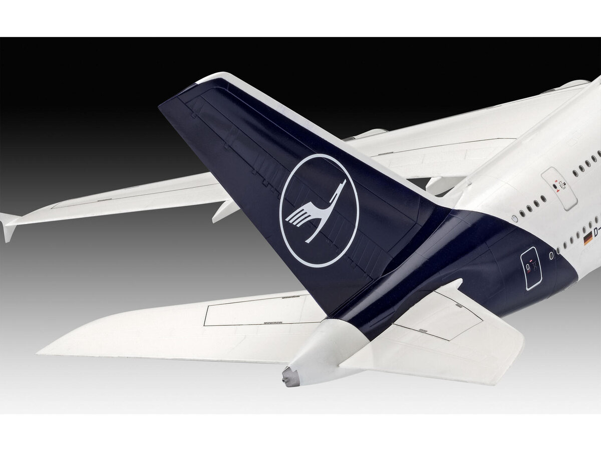 Revell 03872 Airbus A380-800 "Lufthansa" New Livery - Großraumflugzeug 1:144 Flugzeug, Verkehrsflugzeug, Fahrzeug, Flug