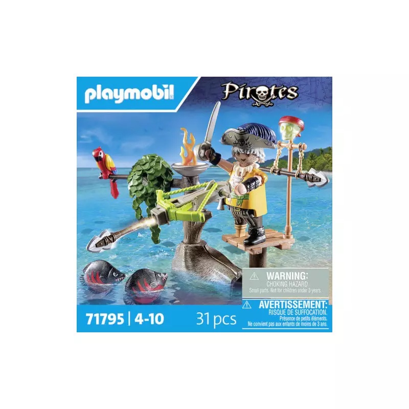 PLAYMOBIL 71795 - Pirates: Piratin mit Floß, Balliste & Kristallschädel Werbung, Plakat, Person