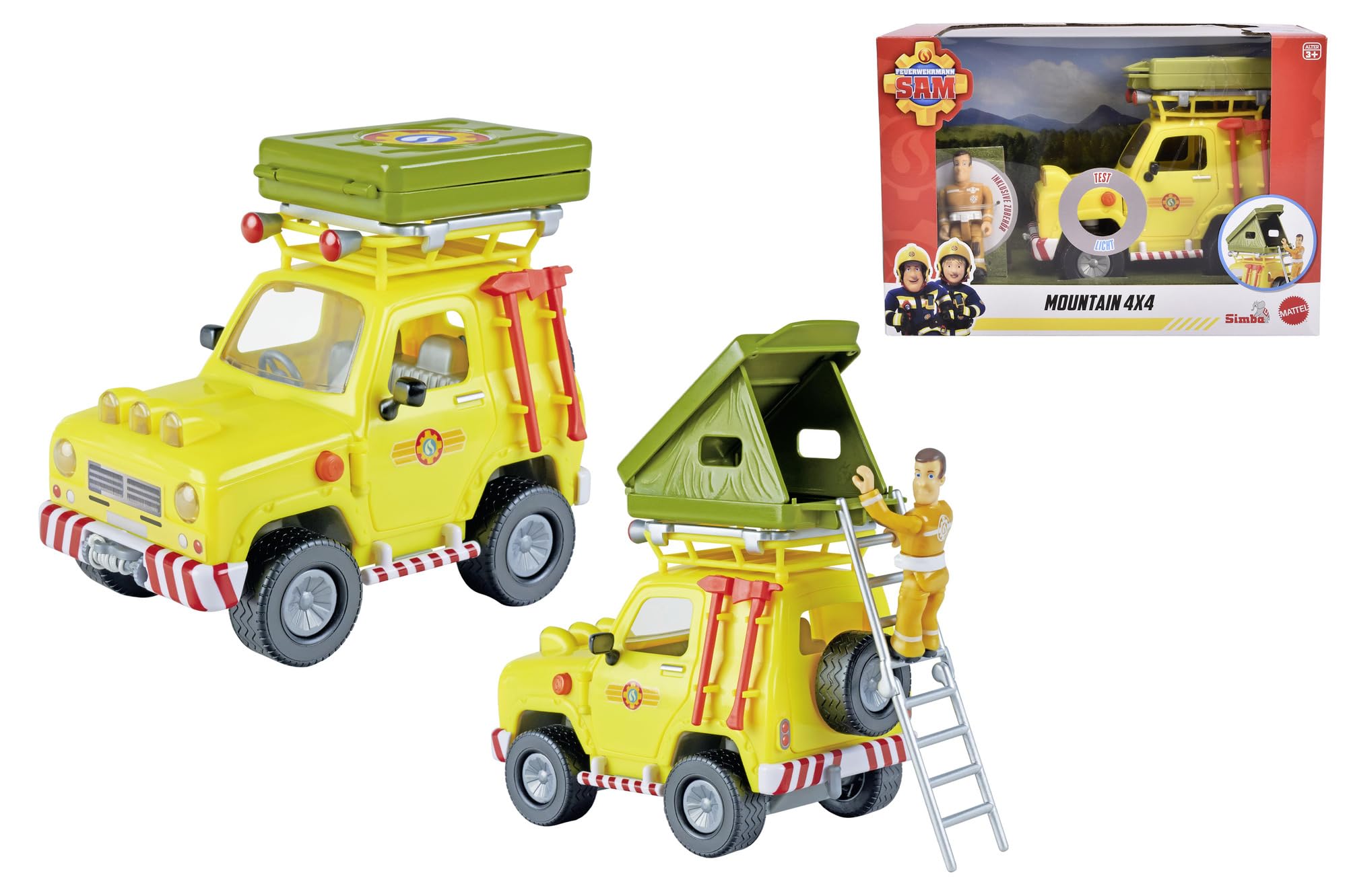 Simba, Sam, Geländewagen, mit, Dachzelt, 109252653