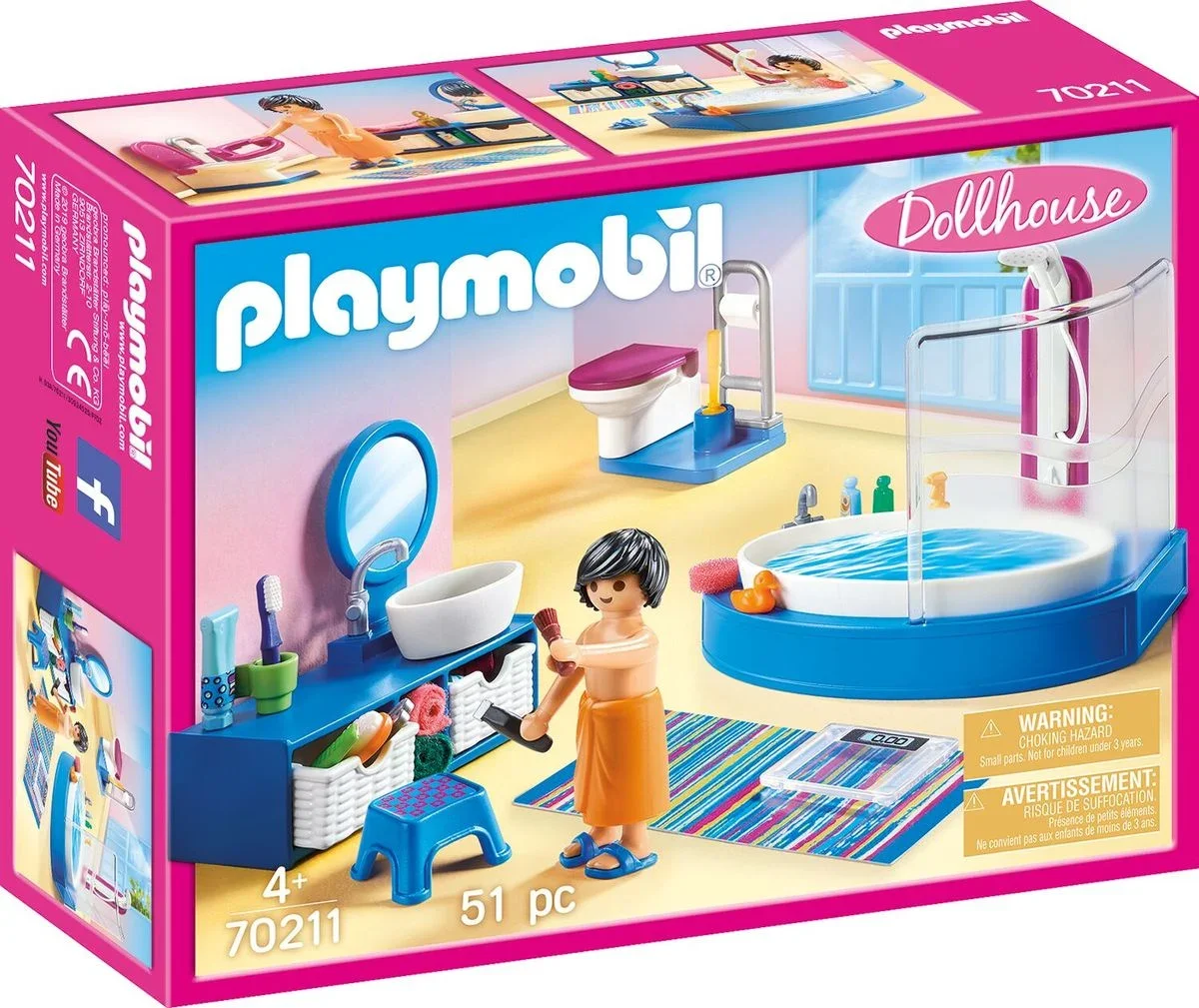 PLAYMOBIL, 70211, Badezimmer