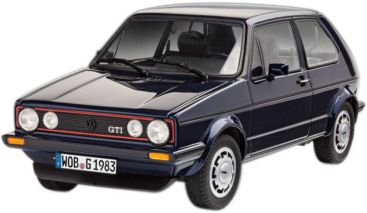 Revell, 05694, Geschenkset, 35, Years, Volkswagen, Golf, GTI, Pirelli, Revell, Modellbausatz, mit, Basiszubehör, Auto, Limousine, Fahrzeug, Rad, Leichtmetallrad