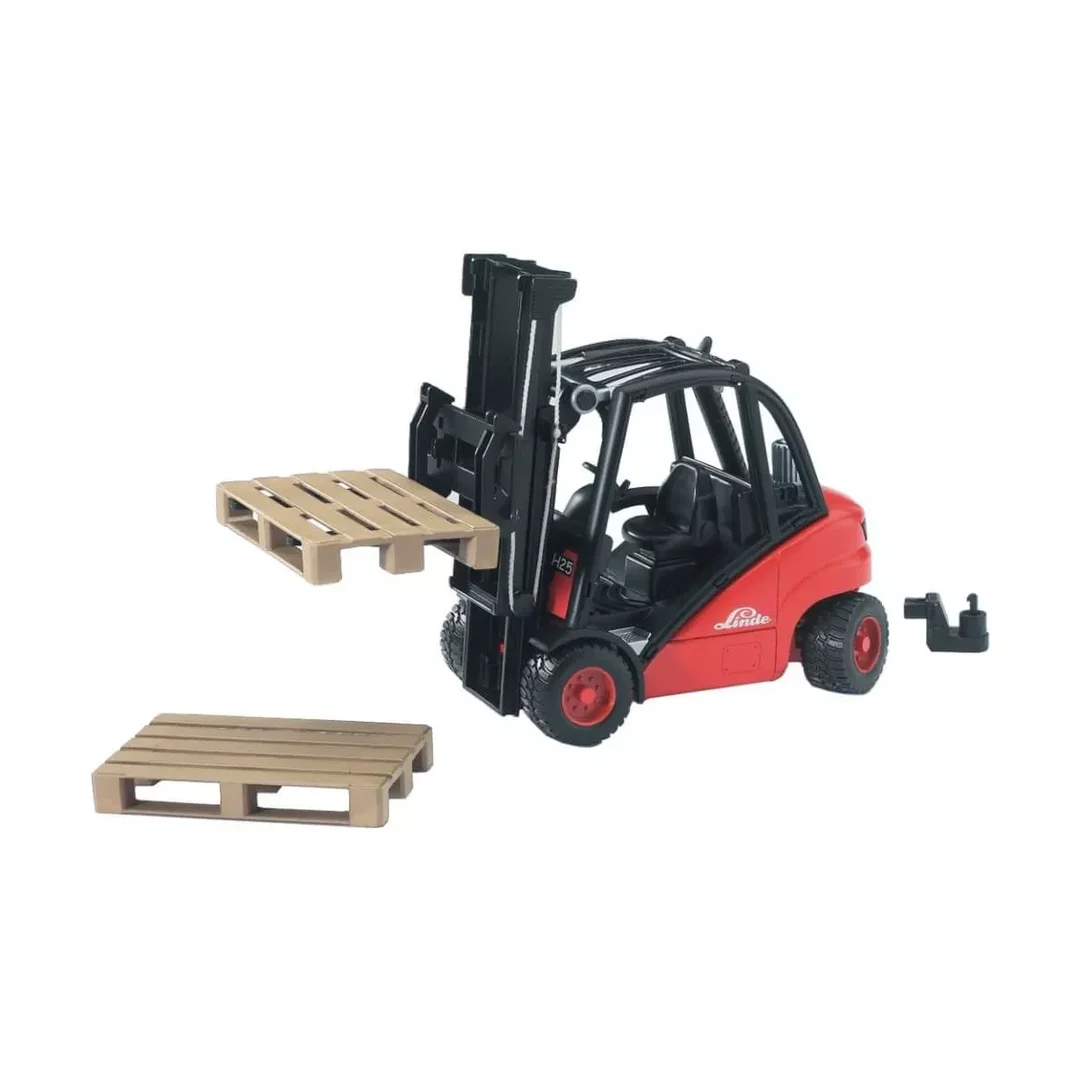 Bruder, 02511, Linde, Gabelstapler, H30D, Mit, 2, Paletten