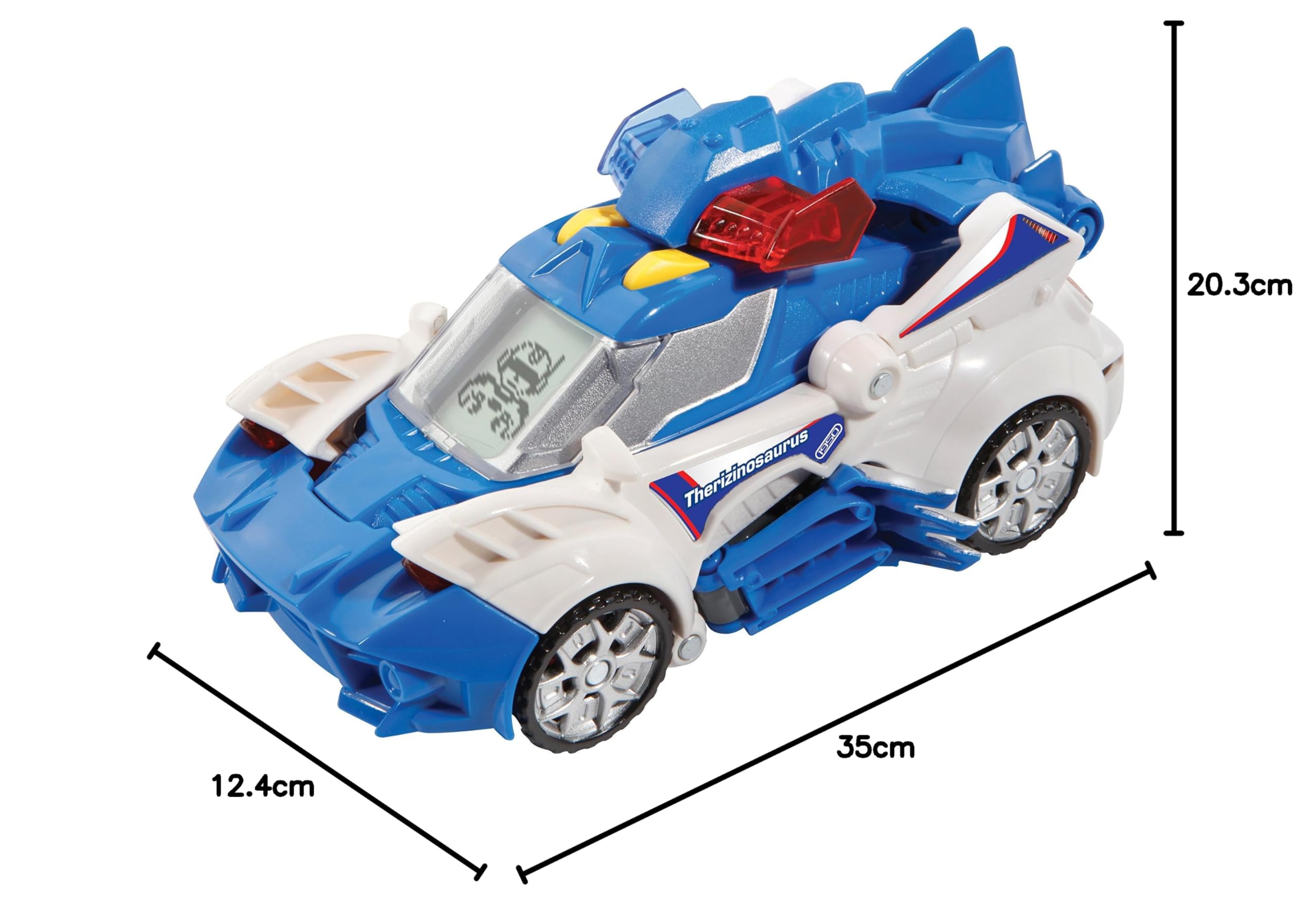 VTech Switch & Go Dinos Spinosaurus transformiert von Fahrzeug zu Dino, mit Sound, Licht und Motorgeräuschen, robustes Design, ab 3 Jahren, Rasenmäher, Pflanze, Werkzeug, Maschine, Rad