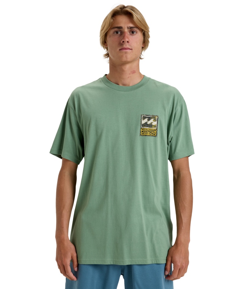 Billabong Crayon Wave - T-Shirt für Herren GR. M Bekleidung, T-shirt, Person, Ärmel, Gesicht