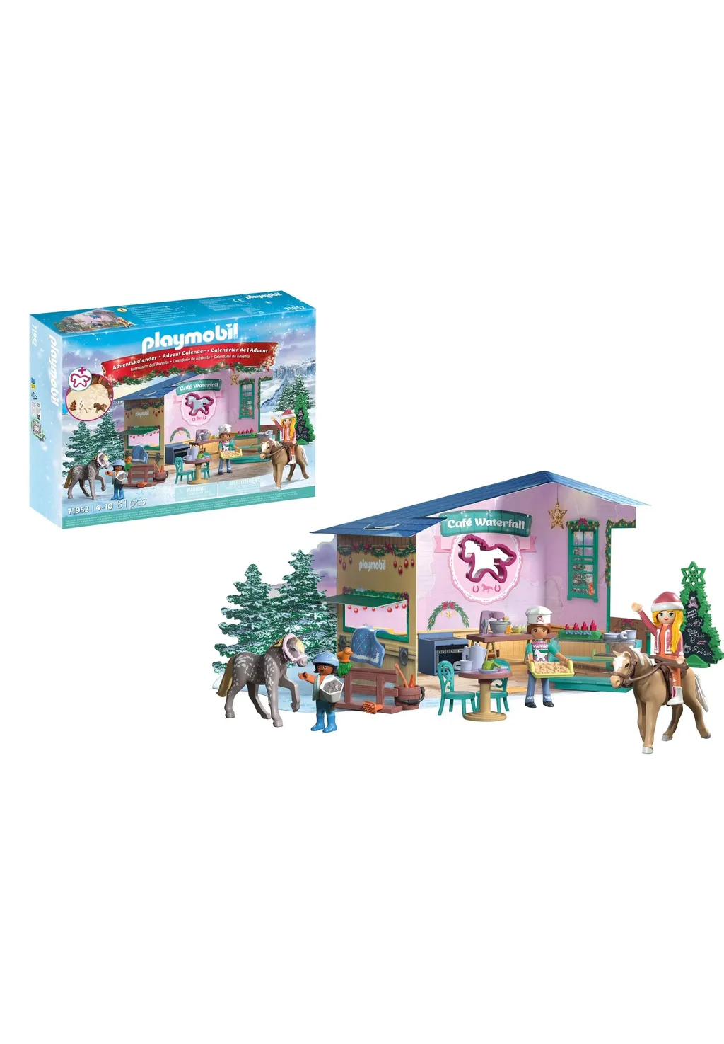 PLAYMOBIL 71952 Adventskalender: Weihnachtsbacken im Reitercafé