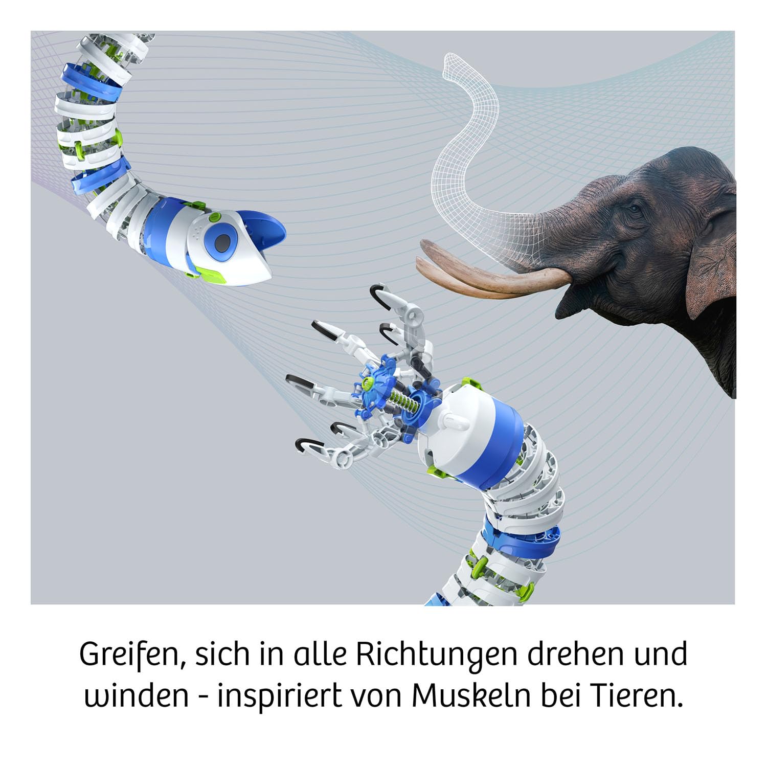 Kosmos Bionic Robotic Arm - Mechanischer Roboterarm Mit Joystick-Steuerung 621278 Tier, Elefant, Säugetier, Tierwelt