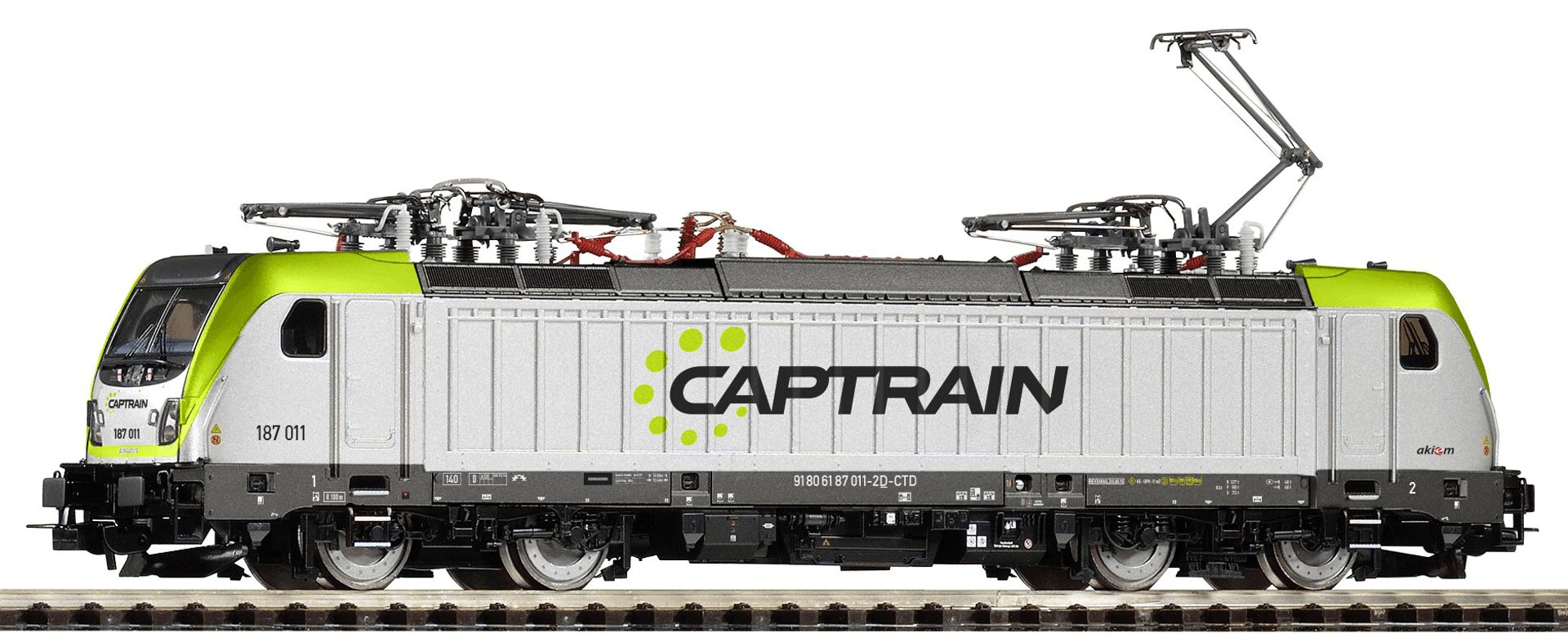 Piko, 71328, DIESELOK/SOUND, H0, BR, 187, CAPTRAIN, VI