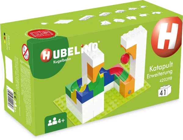 HUBELINO Kugelbahn Katapult Erweiterung (41-teilig)