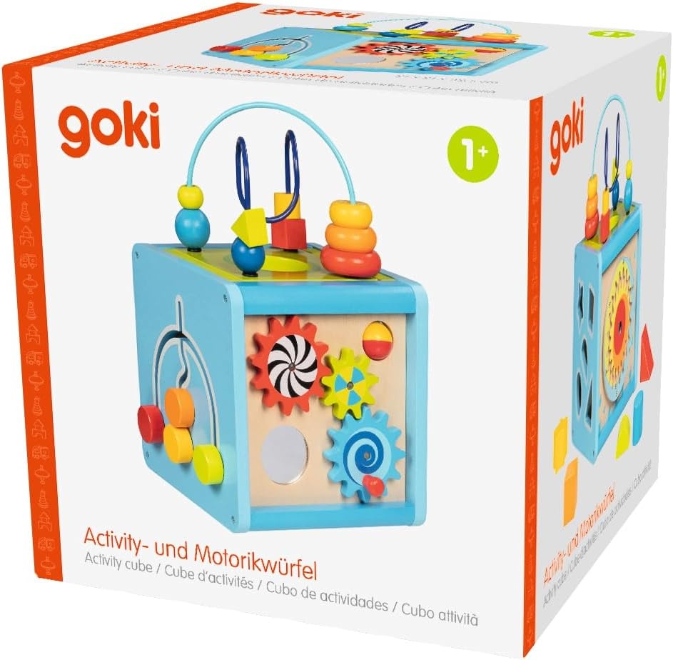 GOKI, 58735, Activity-, und, Motorikwürfel, Spielspaß, für, alle, Sinne