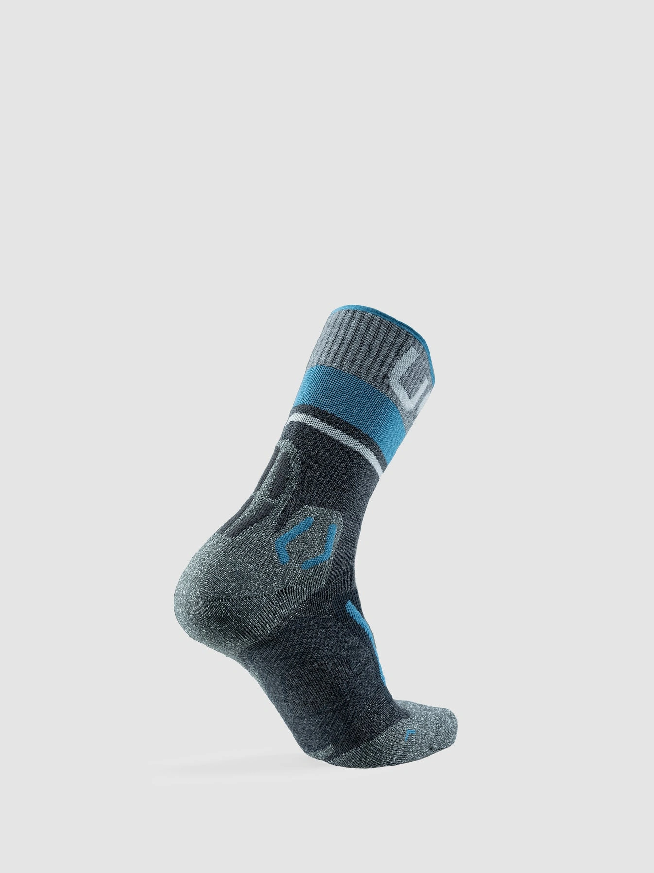 UYN Herren Trekkingsocken One Merino S100276G177 - Grau/Blau GR. 39/41