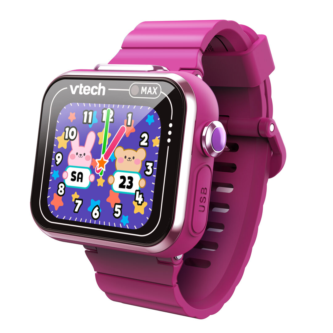VTech, KidiZoom, Smart, Watch, MAX, lila, 80-531614, Armbanduhr, Arm, Körperteil, Person, Elektronik