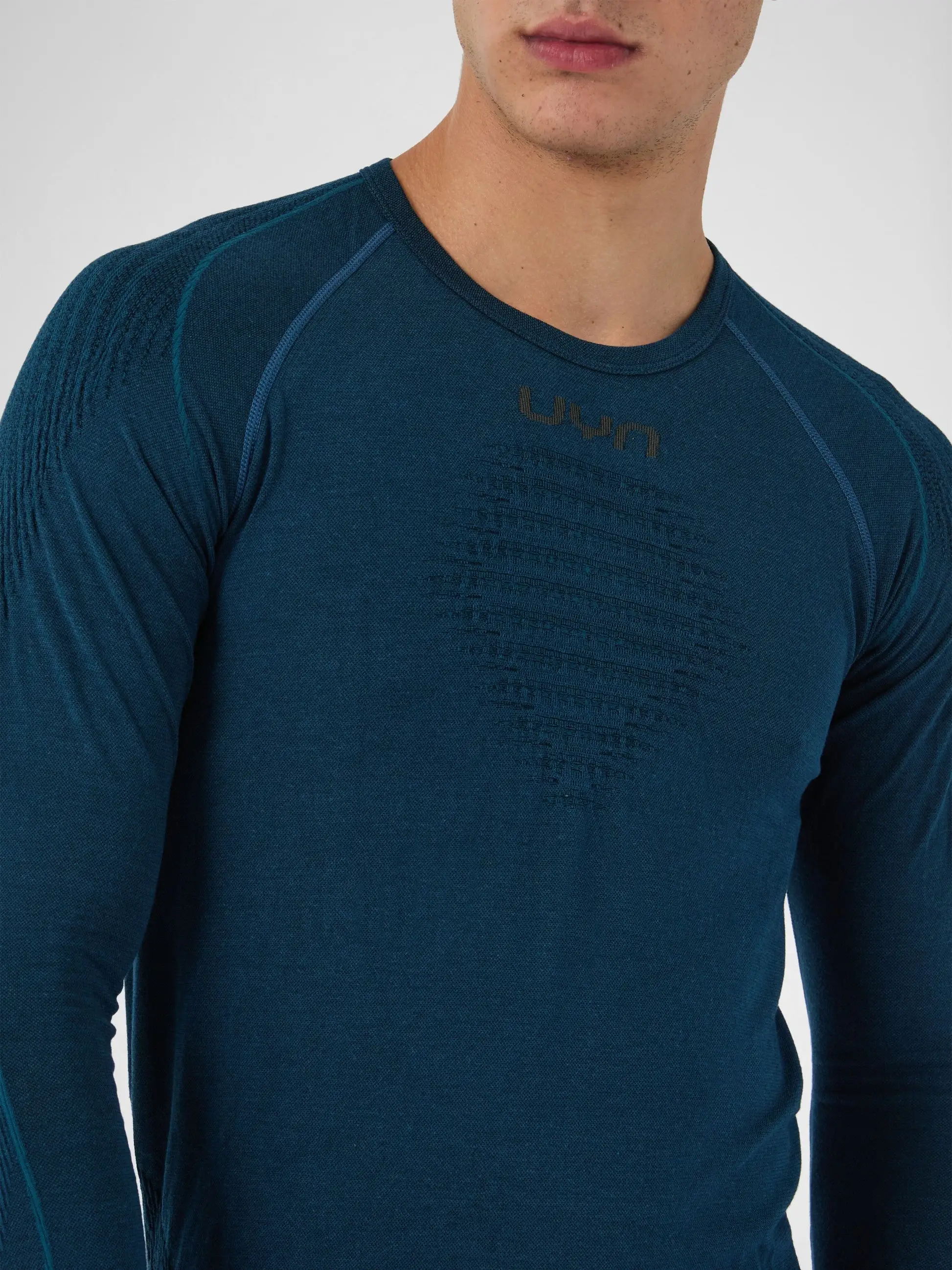 UYN Herren Evolutyon Biotech Underwear Shirt Long Sleeve U100414K662 - Blau Poseidon GR. L/XL