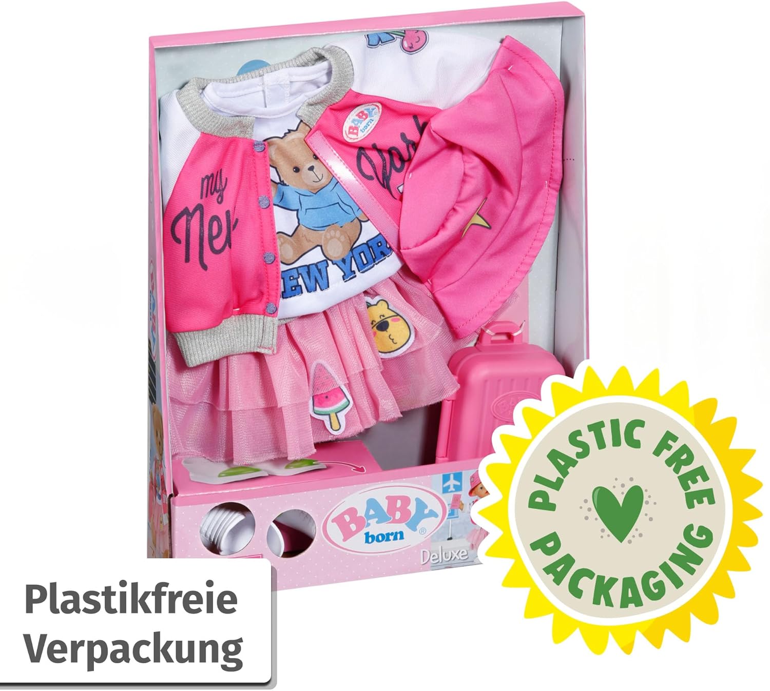 BABY, born, Deluxe, Reise, Outfit, 43cm