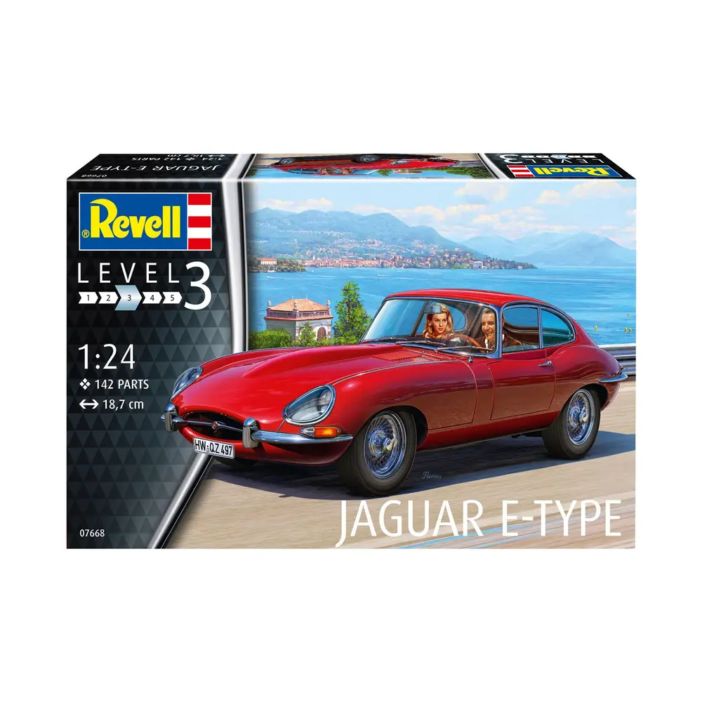 Revell 07668 Jaguar E-Type (Coupé) - Sportwagenklassiker Modell 1:24 Revell 07668 Jaguar E-Type (Coupé) - Sportwagenklassiker Modell 1:24